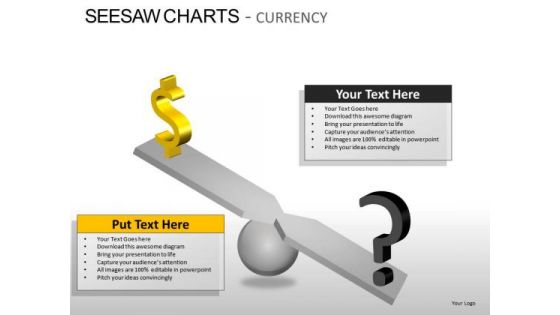 Strong Dollar Seesaw Charts Currency PowerPoint Slides And Ppt Templates