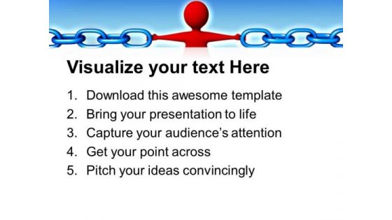 Strongest Link Chains PowerPoint Templates And PowerPoint Themes 0612