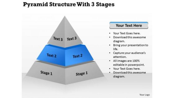 Structur With 3 Stages Ppt What Is An Executive Summary In Business Plan PowerPoint Slides