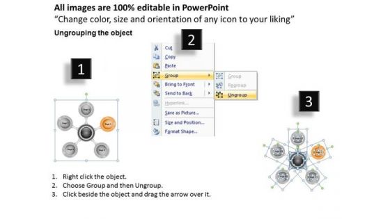 Structure Diagram Of Hub And Its Spokes Business Plans Template Free PowerPoint Templates