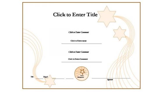 Student Success Certificate PowerPoint Templates