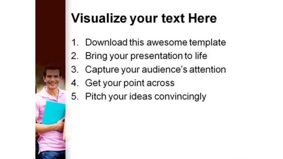 Students Group Education PowerPoint Themes And PowerPoint Slides 0411
