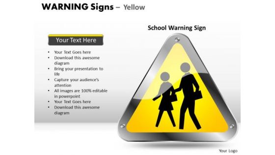 Students Symbol Warning Signs PowerPoint Slides And Ppt Diagram Templates
