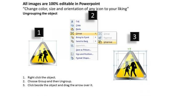 Students Symbol Warning Signs PowerPoint Slides And Ppt Diagram Templates