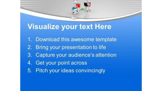 Study The Books Online PowerPoint Templates Ppt Backgrounds For Slides 0613