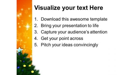 Stunning Christmas Tree Holidays PowerPoint Templates Ppt Backgrounds For Slides 1212