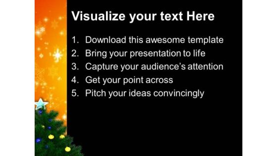 Stunning Christmas Tree Holidays PowerPoint Templates Ppt Backgrounds For Slides 1212