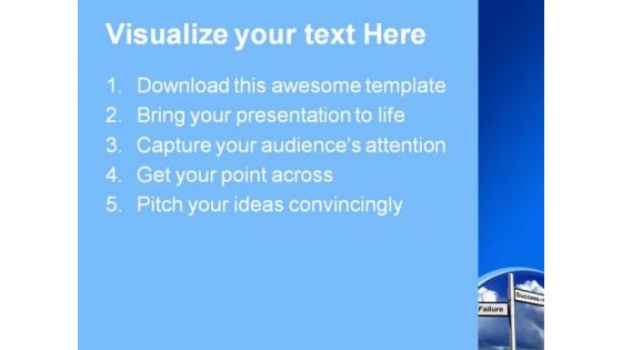 Success And Failure Business PowerPoint Templates And PowerPoint Backgrounds 0811