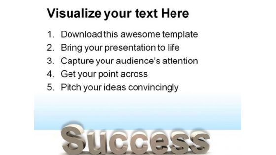 Success Arrow Business PowerPoint Themes And PowerPoint Slides 0511