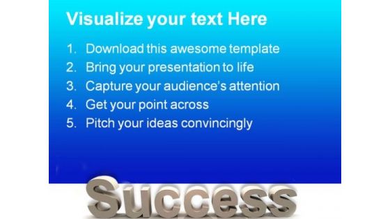 Success Arrow Business PowerPoint Themes And PowerPoint Slides 0511