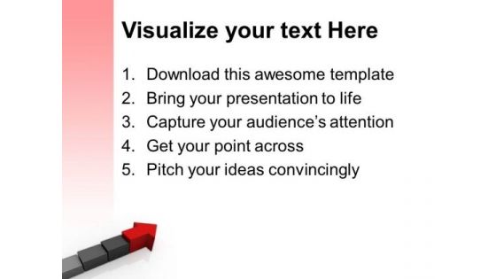 Success Arrow With Stairs PowerPoint Templates And PowerPoint Themes 1012