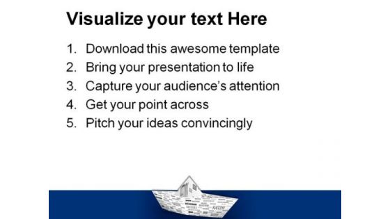 Success Boat Metaphor PowerPoint Templates And PowerPoint Backgrounds 0811