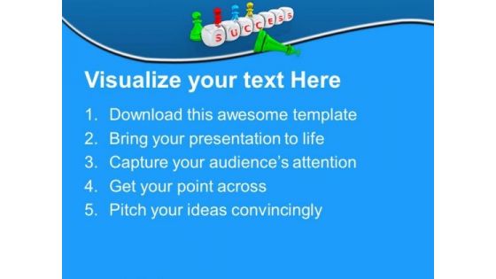 Success Comes With Hardwork PowerPoint Templates Ppt Backgrounds For Slides 0413
