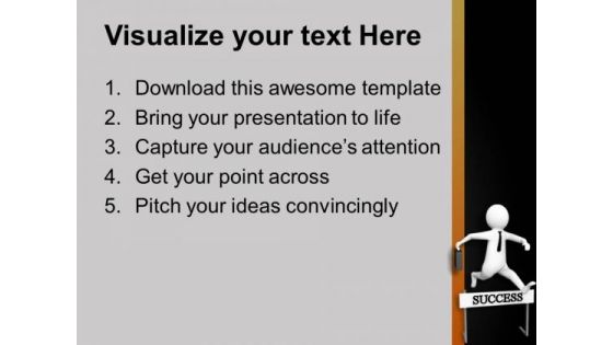 Success Comes With Hardwork PowerPoint Templates Ppt Backgrounds For Slides 0713