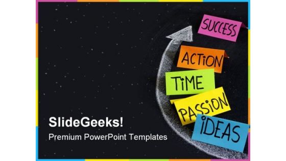 Success Components Business PowerPoint Themes And PowerPoint Slides 0811