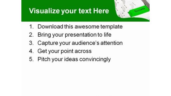 Success Computer PowerPoint Templates And PowerPoint Backgrounds 0811
