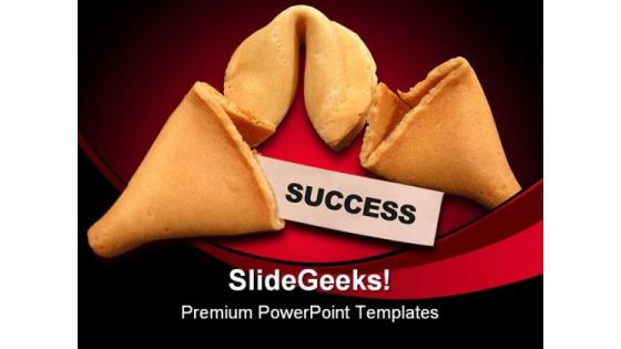 Success Cookies Business PowerPoint Template 0810