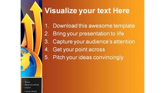 Success Globe PowerPoint Template 0610