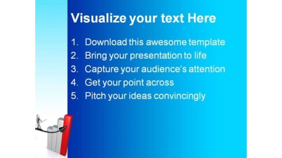 Success Graph Business PowerPoint Background And Template 1210