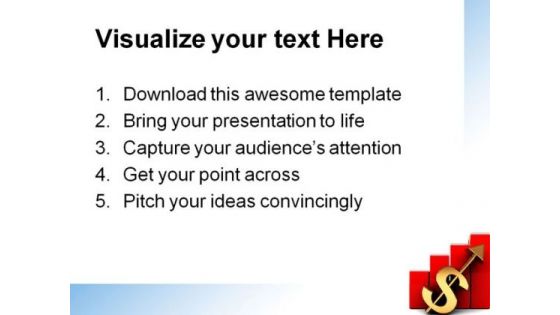 Success Graph With Dollar Business PowerPoint Themes And PowerPoint Slides 0511