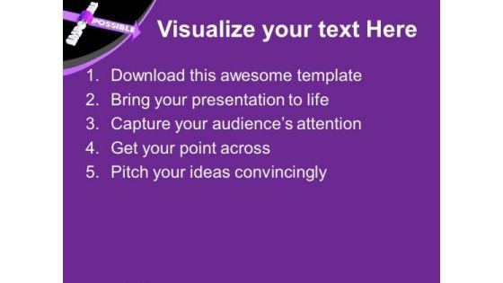 Success Is Possible PowerPoint Templates Ppt Backgrounds For Slides 0513