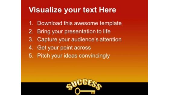Success Key01 Business PowerPoint Templates And PowerPoint Themes 0312