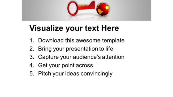 Success Key And Global Business Development PowerPoint Templates Ppt Backgrounds For Slides 0313