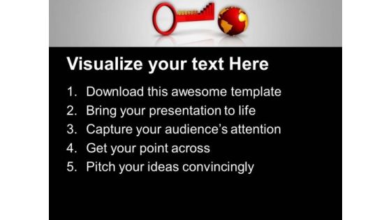 Success Key And Global Business Development PowerPoint Templates Ppt Backgrounds For Slides 0313