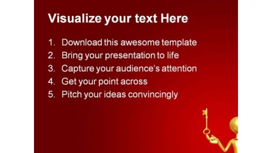 Success Key Business PowerPoint Templates And PowerPoint Backgrounds 0611