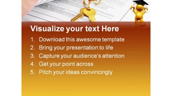 Success Key Education PowerPoint Backgrounds And Templates 1210