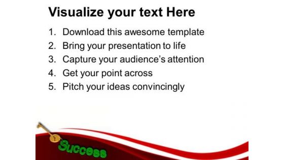 Success Key For Business Growth PowerPoint Templates Ppt Backgrounds For Slides 0313