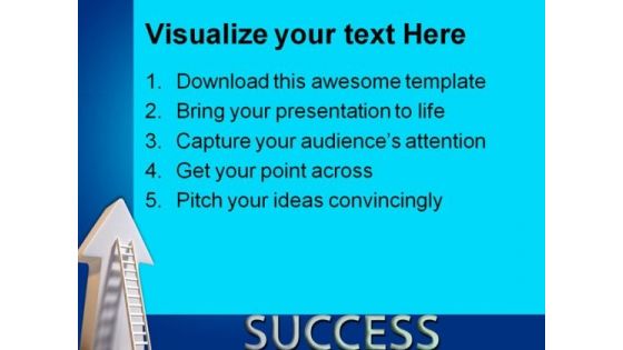 Success Ladder Business PowerPoint Themes And PowerPoint Slides 0411
