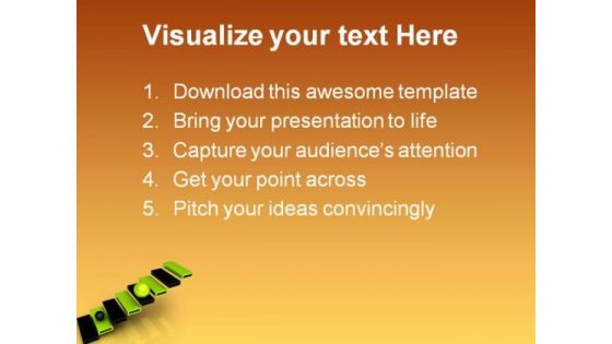 Success Ladder Business PowerPoint Themes And PowerPoint Slides 0511