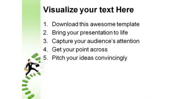 Success Ladder Business PowerPoint Themes And PowerPoint Slides 0811