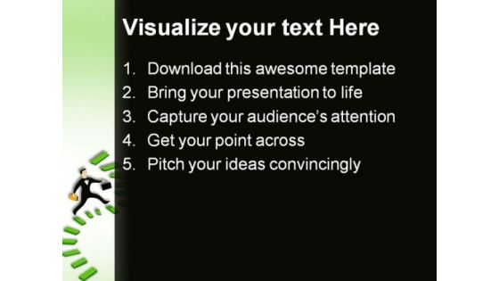 Success Ladder Business PowerPoint Themes And PowerPoint Slides 0811