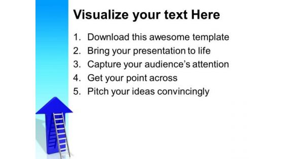 Success Ladder With Arrow Money PowerPoint Templates And PowerPoint Themes 0912