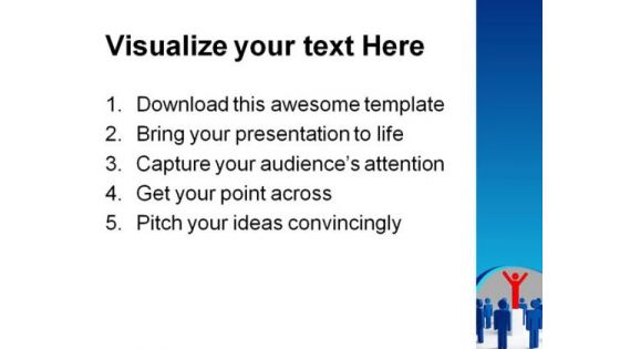 Success Leadership PowerPoint Themes And PowerPoint Slides 0611