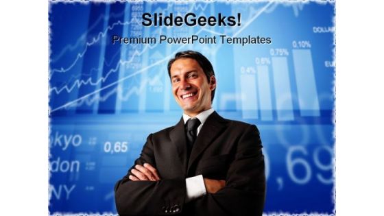 Success Man01 Business PowerPoint Background And Template 1210