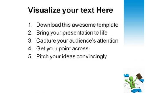 Success Man Business PowerPoint Background And Template 1210