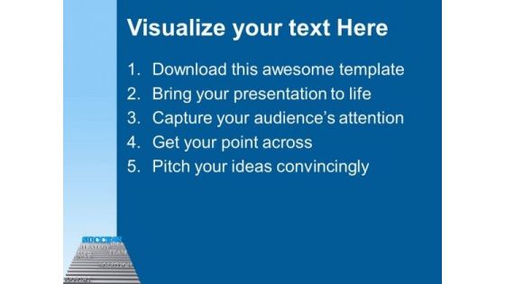 Success On Stairs With Strategy PowerPoint Templates Ppt Backgrounds For Slides 0313