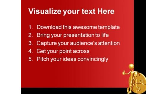 Success Puzzle Business PowerPoint Themes And PowerPoint Slides 0611
