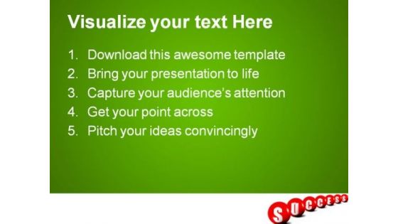 Success Spheres Shapes PowerPoint Templates And PowerPoint Backgrounds 0611