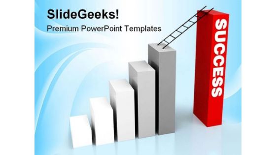 Success Stair Business PowerPoint Templates And PowerPoint Backgrounds 0611