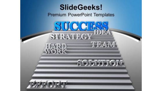 Success Strategy Team Effort Leads Solution PowerPoint Templates Ppt Backgrounds For Slides 0213