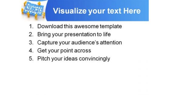 Success Teamwork PowerPoint Template 0610