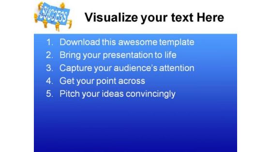 Success Teamwork PowerPoint Template 0610