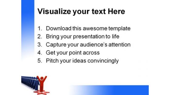Success Up Front Leadership PowerPoint Templates And PowerPoint Backgrounds 0611