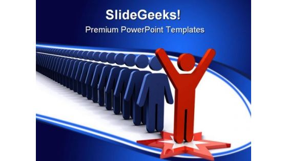 Success Up Front Leadership PowerPoint Themes And PowerPoint Slides 0611 Success Up Front Leadership PowerPoint Themes And PowerPoint Slides 0611