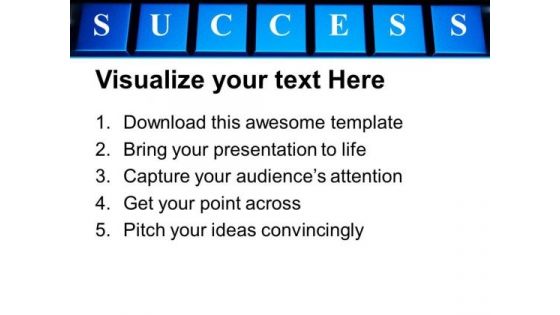 Success Word On Keyboard Computer PowerPoint Templates Ppt Backgrounds For Slides 0313