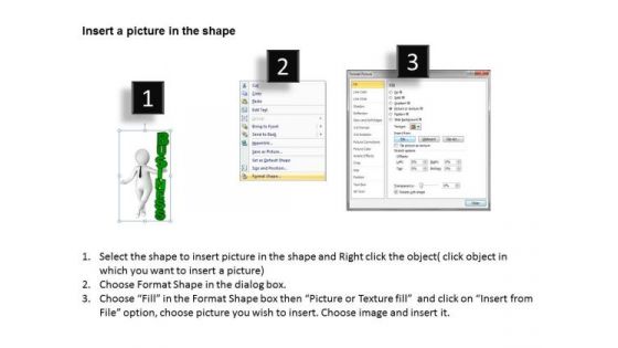 Successful Business Men With Green New PowerPoint Presentation Text Templates
